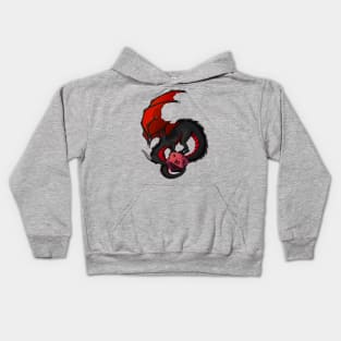 Red Dragon and a D20 Kids Hoodie